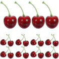 thumbnail image 4 of Faux Fruit Cherry Decorative Set for Plastic and Foam Material 25Pcs, 4 of 5