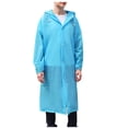 thumbnail image 3 of Qepwscx Hooded Rain Ponchos Waterproof Raincoat Jacket for Women Men, 3 of 4