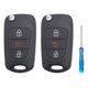 thumbnail image 1 of 2 Piezas De Cubierta Plegable Para Llavero De Repuesto Para Entrada Sin Llave, Compatible Con Kia Soul 2010-2013, 2012-2014, Kia Rio Sportage, Carcasa Para Llavero, 1 of 1