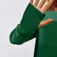 thumbnail image 5 of Women's Clothing Womens Tops Ndbuld Women Curved Hem Long Sleeve Workout Crop Tops Trendy Athletic Yoga Gym Shirts with Thumb Hole Deal of The Week Green S, 5 of 9