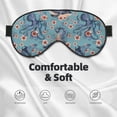 thumbnail image 3 of Goofa Underwater Animals and Flowers Printed Sleep Eye Mask for Men Women, Zero Eye Pressure Sleeping Mask, Light Blocking Night Blindfold, Soft Eye Shade Cover, 3 of 7