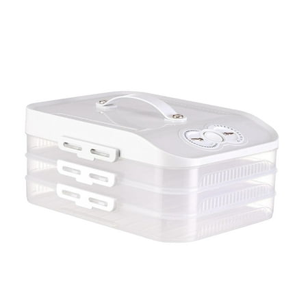 

Multi Layer Dumpling Box Bins Wonton Storage Box Dumpling Organizer Bins Dumpling Storage Bins for Household Dining Room Restaurant Kitchen White