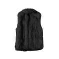 thumbnail image 2 of Sonducket La tela añade un toque de moda al conjunto con un moderno chaleco de piel sintética Chaleco de forro polar de piel sintética para Camisetas sin mangas negro S, 2 of 6