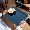 thumbnail image 4 of REOFLYUP 2Pcs Stylish Rectangular Reusable Plastic Food Serving Trays with Nonslip Grip, 4 of 6