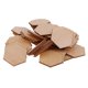 thumbnail image 1 of 11 Tamaños de Astillas de Astillas de Accesorios Hexagonales Decoración de Bricolaje Decoración de La Habitación Fabricación de Tarjetas 50pcs 40mm Gloria Piezas de madera, 1 of 9