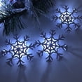 thumbnail image 5 of Christmas Lights Snowflake String Lights - 65 Inch 10LED Cool White String Lights USB Operated Christmas Decorations Snowflake Decor for Bedroom Mantle Fireplace Porch, 5 of 7