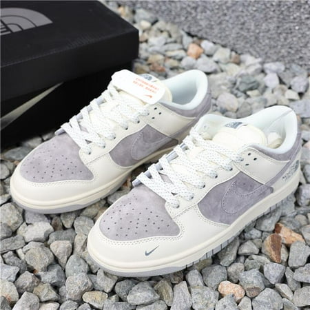 

DIY custom Nlke Dunk Low light gray joint name fashionable retro men s and women s leisure sports board shoes