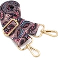 thumbnail image 1 of LAICAIW Grand Bandoulière, Sangle de Sac à Main Réglable Style Guitare avec Boucle Dorée, Remplacement de Sangles Tissées pour Sacs à Main (3,8 cm) Couleur29, 1 of 5