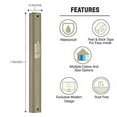 thumbnail image 5 of A&S Mezuzot Aluminum Mezuzah Case with Exclusive Modern Shin Design Easy Peel and Stick Judaica Door Mezuza for Parchment Scroll (Bronze, 7 Inches), 5 of 5