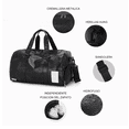 thumbnail image 3 of Maleta Deportiva Bolsa Gym De Viaje Mochila  Belug negro, 3 of 5
