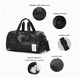 thumbnail image 3 of Maleta Deportiva Bolsa Gym De Viaje Mochila  Belug negro, 3 of 5
