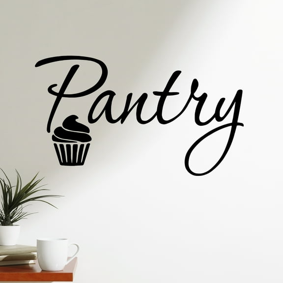 VWAQ Pantry Wall Decal Kitchen Door Sticker Snack Room Wall Decor Vinyl Wall Art VWAQ-1766 (10.5"W X 6"H)