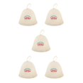 thumbnail image 3 of maskred Sauna Banya Wool Felt Hat Hats Head Russian Spa Protection Natural Bath Style 3 5Set, 3 of 6
