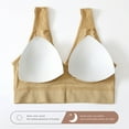 thumbnail image 5 of T-Shirt Bras for Women Full-Coverage Bra Feature V-Neck Full-Figure Bra Style W-1774 Hook and Eye Closure T Shirt Bras Beige 6XL, 5 of 8