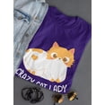 thumbnail image 3 of Crazy Cat Lady. Women T-Shirt, Female XX-Large, 3 of 4