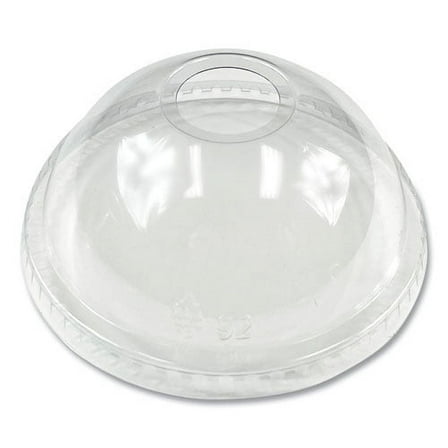 PET Cold Cup Dome Lids, Fits 9 oz to 10 oz PET Cups, Clear, 1,000/Carton | Bundle of 5 Cartons