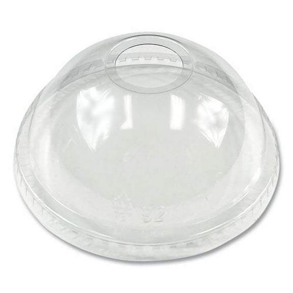 PET Cold Cup Dome Lids, Fits 9 oz to 10 oz PET Cups, Clear, 1,000/Carton | Bundle of 2 Cartons