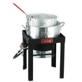 thumbnail image 1 of FEASTO 10 QT Propane Outdoor Fish Fryer Set, Outdoor Propane Deep Fish Fryer Pot with Basket, Adjustable Regulator, 50,000 BTU Gas Deep Fryer, Frame Standing, Fish Cooker, Outdoor Cooking, 1 of 4