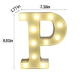 thumbnail image 2 of Kehuo Light Up Letters , LED Letters Lights Sign 26 Alphabet Big Lights Letter for Party Birthday Bar Battery Powered Christmas Decor Letter Lights (Warm White), Must Have Household Items, 2 of 3