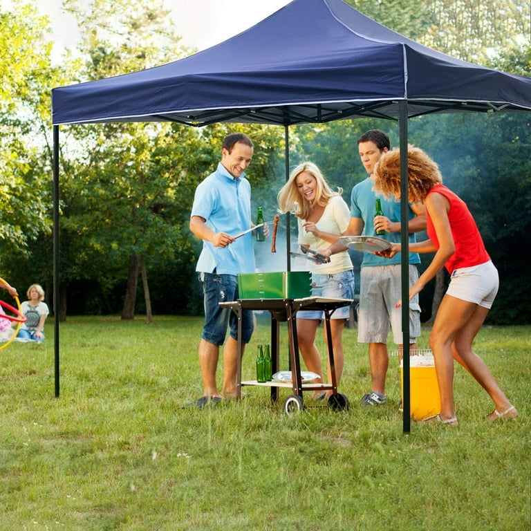 LCH Pop Up Canopy 10x10 Pop Up Canopy Tent Party Tent Better Air  Circulation Outdoor Gazebo with Backpack Bag, Blue - Walmart.com