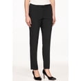 thumbnail image 3 of ellos Women's Plus Size Everyday Slim Pants - 28, Black White Plaid, 3 of 6