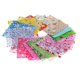 thumbnail image 1 of Lote de tela de con estampado Floral de 100 Uds para acolchado DIY para álbumes de recortes - Multicolor, 10x10cm Baoblaze Lote de tela de algodón, 1 of 8