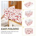 thumbnail image 2 of Yayeee Collapsible Cube Storage Bin with Lid Fabric Closet Decorative Basket with Handles, White Cartoon Fire Truck Pattern, 2 of 7