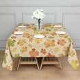 thumbnail image 3 of Autumn Fall Leaves Pattern Square Tablecloth,Waterproof Square Table Cover,Wipeable Spillproof Washable Table Cover for Home Kitchen Party Decor 52"x52"(132x132cm), 3 of 6