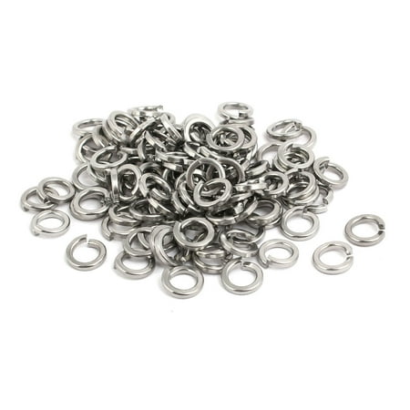 Stainless Split Lock Washer - Uxcell M6 304 Stainless Steel Split Lock Washer Silver Tone (100-pack)