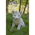 thumbnail image 5 of SITTING WHITE TIGER CUB STATUE, 5 of 6