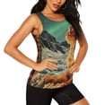 thumbnail image 2 of Fotbe Space Adventurer Cat Blusas Sin Mangas para Mujer – Estilo Casual, Corte Suelto, Slim-Fit, Cuello Redondo Deportivo, Tops de Verano para Gimnasio y Yoga-Medium, 2 of 7
