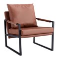 thumbnail image 4 of Lloyss Mid-Centyry Modern Accent Chair with Metal Frame, 4 of 8