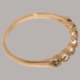 thumbnail image 5 of LBG British Made 18k Rose Gold ring with Cubic Zirconia & Natural Pink Tourmaline Womens Eternity Ring - 33 size options - Size 11, 5 of 9
