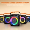 thumbnail image 5 of JAUYXIAN Karaoke Machine for Adult Kids, Karaoke System with 6.5'' Subwoofer, Bluetooth Speaker with 2 Microphone, Party Light, MS80, 5 of 14