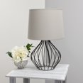 thumbnail image 4 of Simple Designs LT2086-GOB Lampe de Table à Câblage Géométrique , Gris & Noir, 4 of 5