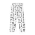 thumbnail image 5 of Goofa Hand Drawn Turtle Printed Soft Pajama Pants for Men, Wide Leg Comfy Casual Lounge Yoga Pants-Small, 5 of 9