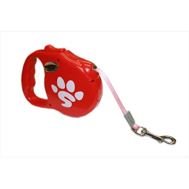 Sassy Dog Wear RETRAC LEASH - SDW LOGO RED-2 Wear Retractable Dog Leash- Red - 15 ft.