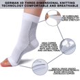 thumbnail image 4 of 4 Pairs Open Toe Adjustable Ankle Brace Compression Sleeves with Arch Support for Women & Men , Relief for Swelling, Plantar Fasciitis, and Sprains – Step into Comfort and Stability, 4 of 6