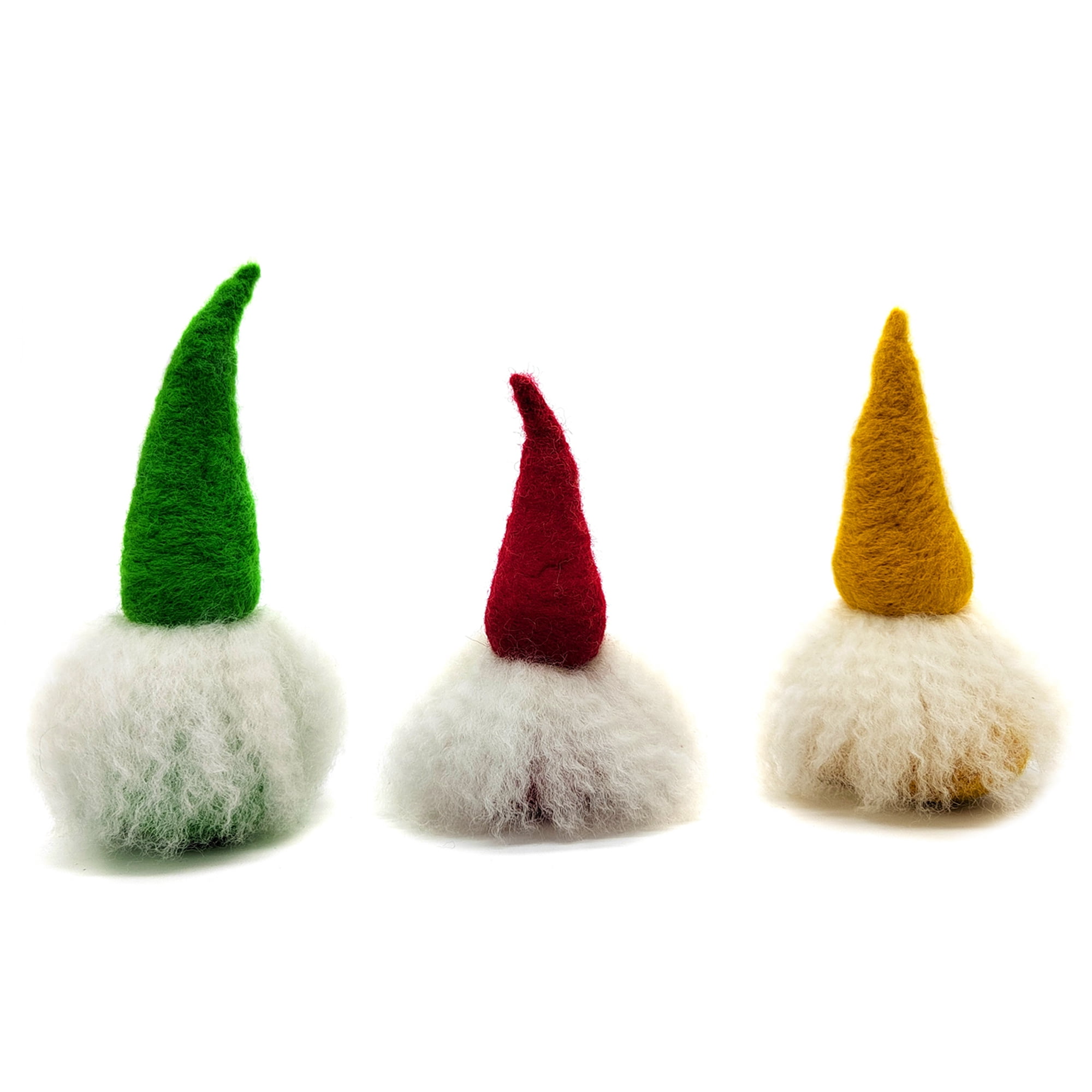 Feltsky 3 Pack Mini Gnomes Needle Felting Kits for Beginners Gift for Mother's Day Birthday