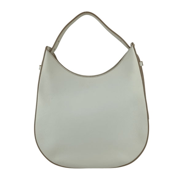 Pre-Owned TOD'S Oboe Large Shoulder Bag - White Leather Women's Timeless Tote