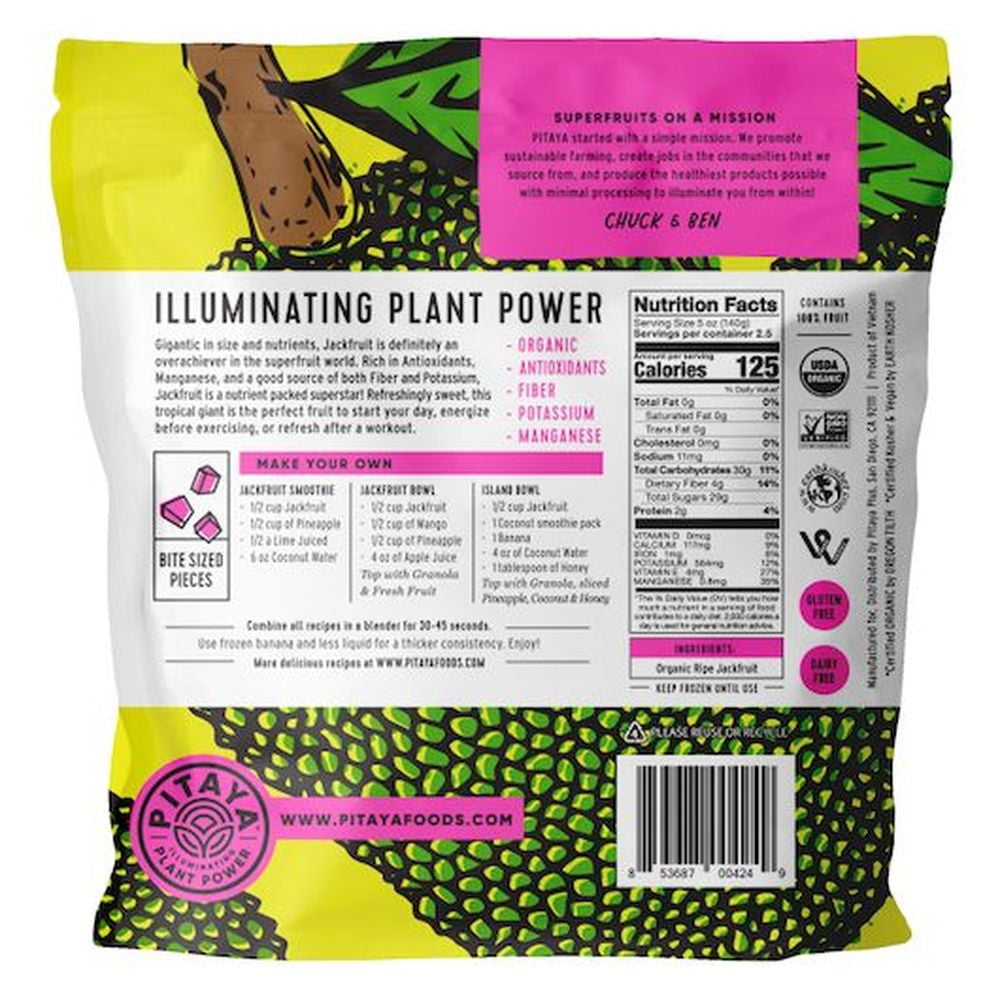 Pitaya Plus Organic Jackfruit Bite Size Pieces, 12 Ounce -- 8 per case