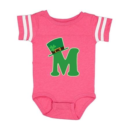 

Inktastic Irish St Patricks Day Letter M Monogram Gift Baby Boy or Baby Girl Bodysuit