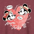 thumbnail image 3 of Disney - Mickey & Friends - Paris Amore Venice Bellissimo - Women's Lightweight French Terry Long Sleeve Shirt, 3 of 5
