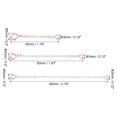 thumbnail image 2 of Uxcell 1/2/3" S925 Silver Necklace Extender Gold Plated Chain Extenders Extension, Rose Gold 6 Pack, 2 of 6