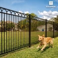 thumbnail image 6 of Fencer Wire Heavy Duty 7FT Outdoor Patio Steel Fencing Border Post, 16 Gauge Anti-Rust Metal Fence Post, 2” Diameter Decorative Garden Fence Post, Pack of 5, 6 of 8