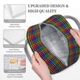 thumbnail image 3 of Easygdp Rainbow Houndstooth Bolsa de Almuerzo Insulada Grande, Forro de Aluminio, Diseño Espacioso, a Prueba de Fugas, Ideal para Trabajo, Picnics, Viajes y Actividades al Aire Libre, 3 of 6