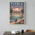 thumbnail image 6 of Sunrise Museum Wall Art Museo Internacional Del Barroco Puebla Mexico Vintage Travel Poster Curved Architecture Pools Print Poster, 6 of 8