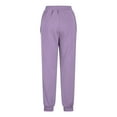 thumbnail image 4 of Women's 2 Piece Sweatsuits Full Zip Sweatshirts Workout Pants Plus Size Lounge Sets Tracksuits Fall Outfits Sizes S-5XL Purple 3XL, 4 of 8