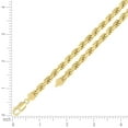 thumbnail image 4 of Auriga 7.5mm Hollow Rope Chain Necklace 20" in 925 Sterling Silver, 4 of 5