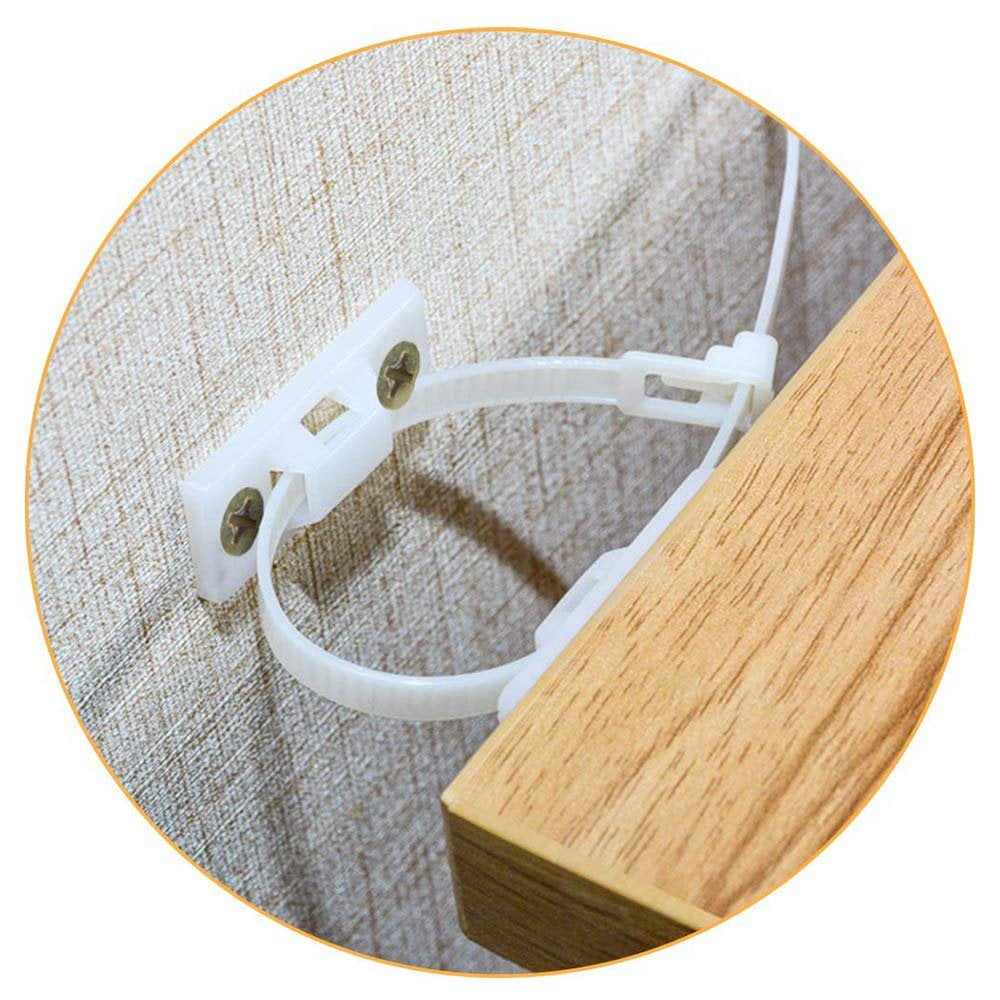 CNKOO 10 Pack Furniture Straps, Wall Anchor Furniture Anchors for Baby